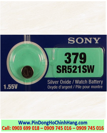Pin 379; Pin đồng hồ Sony SR521SW 